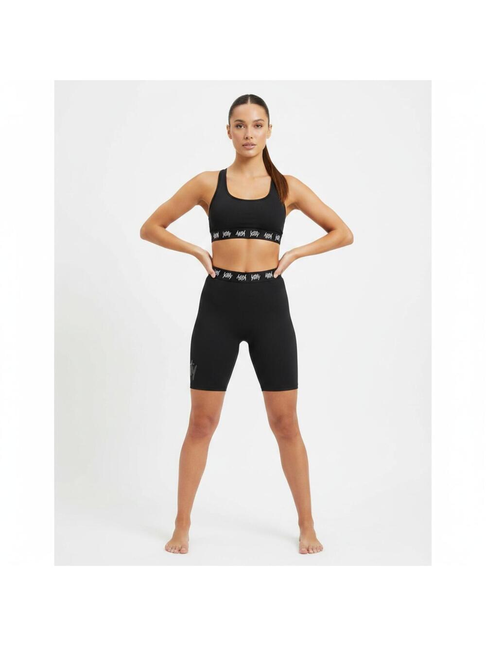 Yitty Black Athletic Shorts Size L